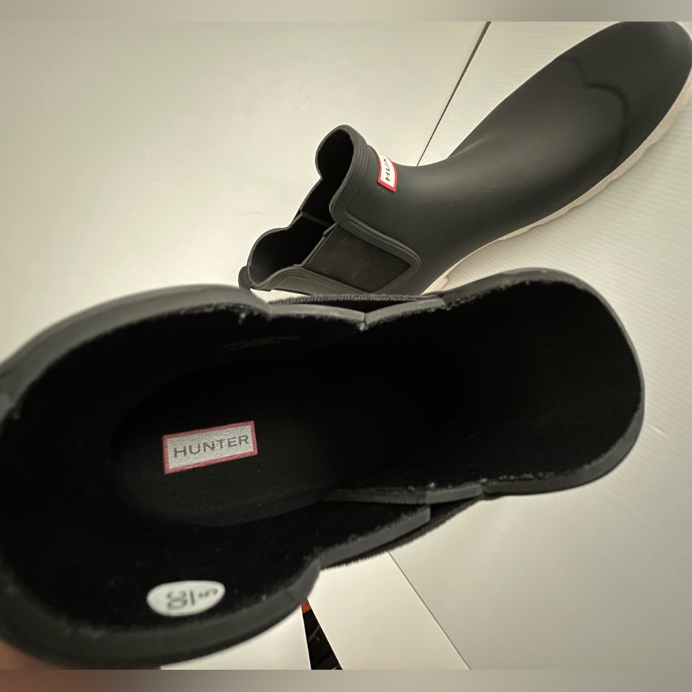 Hunter 100% Waterproof Original Chelsea Boots w/Side Elastic Gussets  sz US13 - Picture 13 of 14